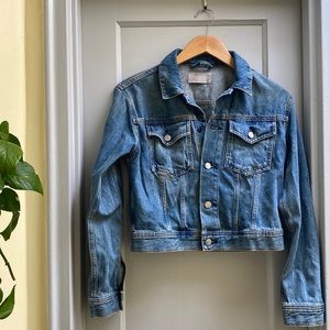 Everlane cropped jean jacket/“the shrunken denim jacket”